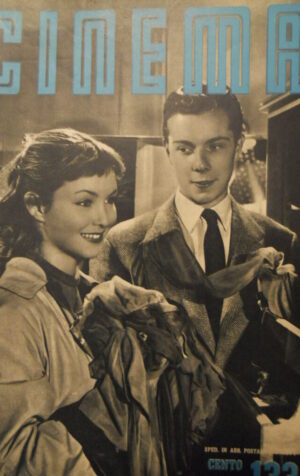 CINEMA n°133 1954 Charlot Luci della Città in retrocover  [C48]