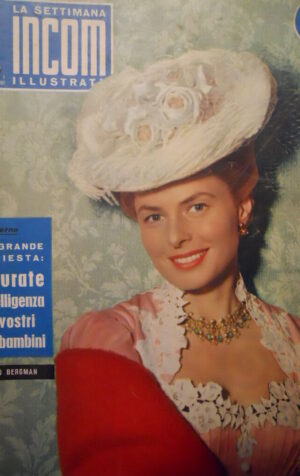 Settimana INCOM n°2 1957 Ingrid Bergman - Rossana Rossanigo - Lollobrigida [C48]
