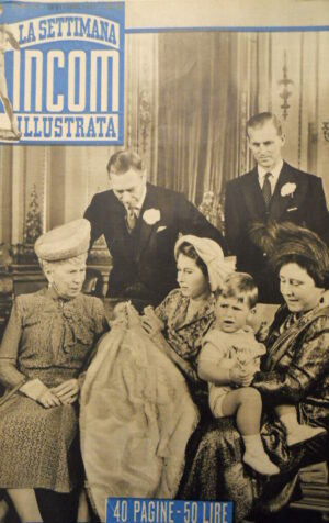 Settimana INCOM n°43 1950 Battesimo di Carlo Inghilterra Buckingama Palace [C48]