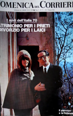 Domenica del Corriere 12 1970 Matrimonio per i preti, divorzio per laici C49