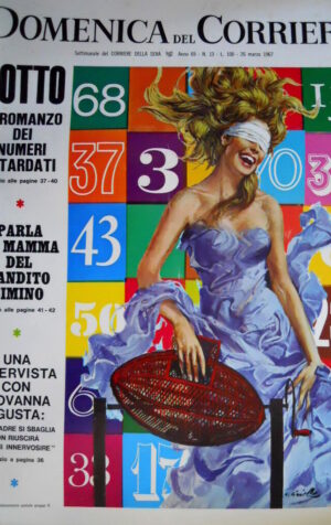 Domenica del Corriere 13 1967 Intervista Giovanna Agusta. Mostro Loch Ness C49