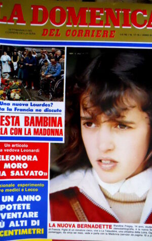 Domenica del Corriere 17/18 1982 Nuova Bernadette. Parla on. Cattin. Arnese C49