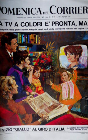 Domenica del Corriere 23 1967 TV a colori pronta. Manicomio di Aversa. L'Est C49