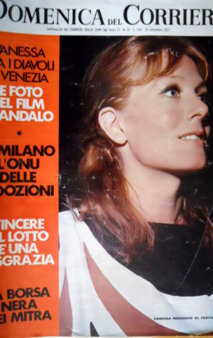 Domenica del Corriere 37 1971 Vanessa Redgrave: film scandalo. L'ONU.  C49