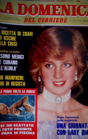Domenica del Corriere 47 1981 Enzo Tortora e Portobello. Lady D. Manfredi C49