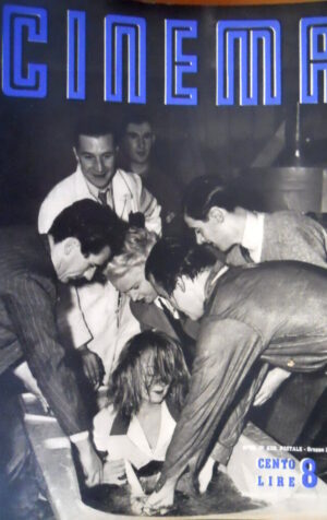 Cinema 8 1949 Edwige Fenillere in 'Woman Water'. Lavorazione 'Riso Amaro'  [C52]