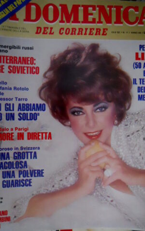 Domenica del Corriere 11 1982 Liz Taylor. Parla Pippo Baudo. Anonima Sarda C51