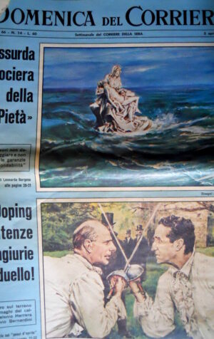 Domenica del Corriere 14 1963 Guerra Etiopia. Italiani del Far West. Lualdi  C50