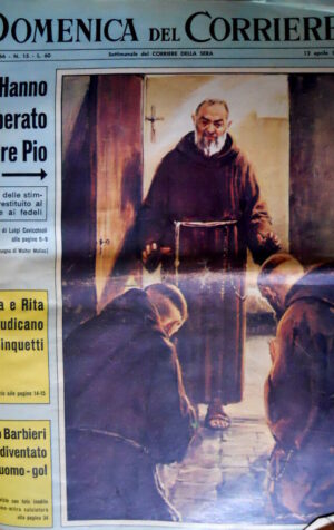 Domenica del Corriere 15 1964 Liberato Padre Pio. Mina giudica la Cinquetti C50