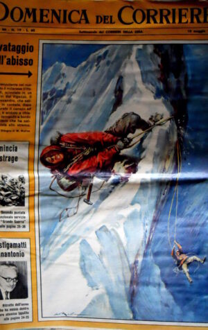 Domenica del Corriere 19 1964 2° puntata Grande Guerra. Prova Fiat 850 C50