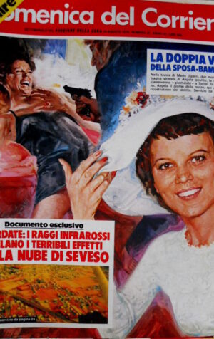 Domenica del Corriere 35 1976 Delitto A. d'Ippolito. Storia canzone italiana C51