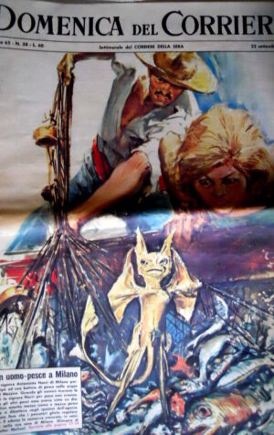 Domenica del Corriere 38 1963 Sopravvissuti 25luglio 43. Campione Mazzinghi C50