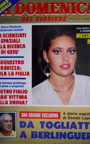 Domenica del Corriere 41 1981 La Mussolini in TV. Autobiografia V. Gassman C51