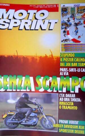 Motosprint 1 1992 Intervista Franco Rossi. Prova Harley Davidson XLH 883  [Q78]