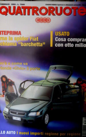 Quattroruote 472 1995 La Spider Fiat si chiama Barchetta. La Honda Civic [Q81]