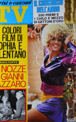 TV Sorrisi e Canzoni n°44 1971 Minni Minoprio - Sofia Loren & Celentano  [C72]