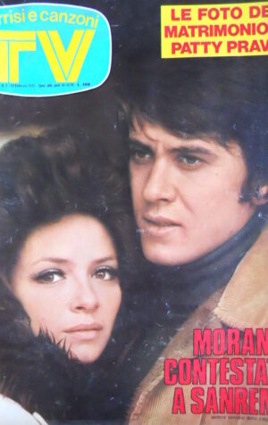 TV Sorrisi e Canzoni n°7 1972 Le foto segrete del matrimonio PATTY PRAVO [C71]