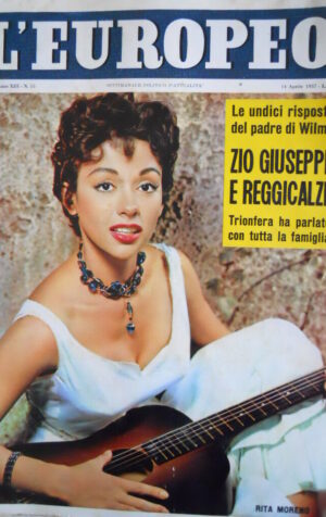 L' EUROPEO n°15 1957 Rita Moreno - Gli studenti di Cremona - Sofia Loren [C77]
