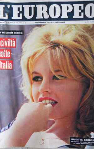 L' EUROPEO n°28 1960 Brigitte Bardot intervista su nuovo film  [C76]