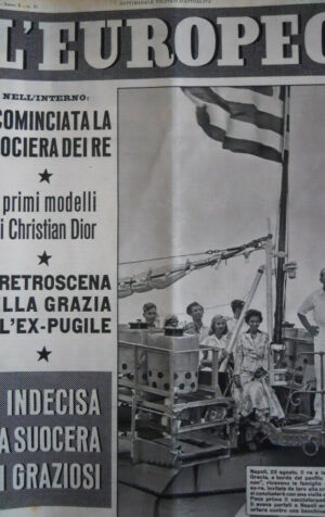 L' EUROPEO n°35 1954 Primi modelli di Christian Dior - Arnaldo Graziosi  [C77]