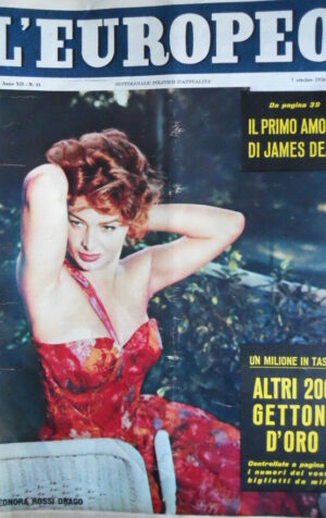 L' EUROPEO n°41 1956 Eleonora Rossi Drago - Primo amore di James Dean [C74]