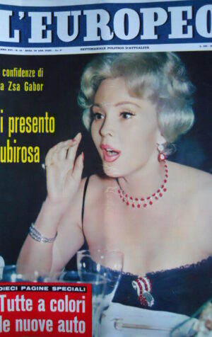 L' EUROPEO n°44 1960 Zsa Zsa Gabor - Numero Speciale Salone Auto TORINO [C75]