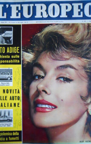 L' EUROPEO n°9 1959 Kay Kendall - Novità auto italiane [C74]
