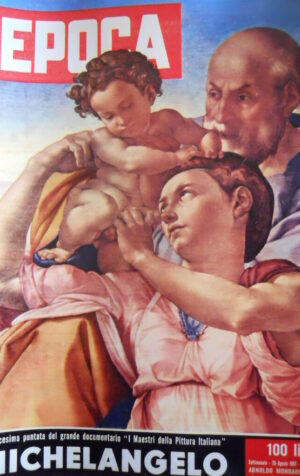SOLO INSERTO MAESTRI PITTURA ITALIANA EPOCA n°360 1957 MICHELANGELO [C82]