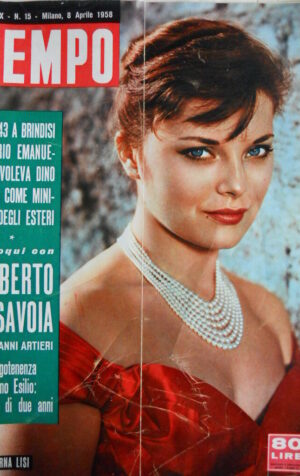 TEMPO n°15 1958 Virna Lisi - a colloquio con Umberto di Savoia  [C90]