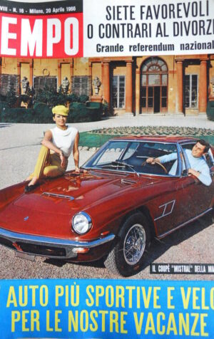 TEMPO n°16 1966  Fotografie inedite Linda Christian e Romina Power [C88]