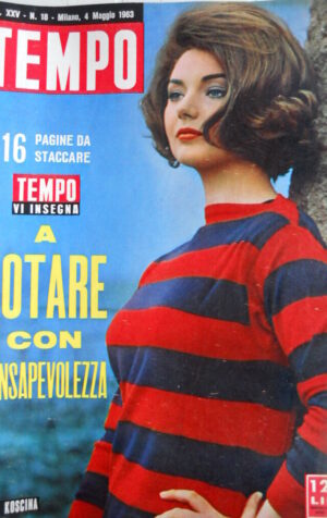 TEMPO n°18 1963 Silva Koscina - Onorevole Fanfani - Partiti votazioni [C87]