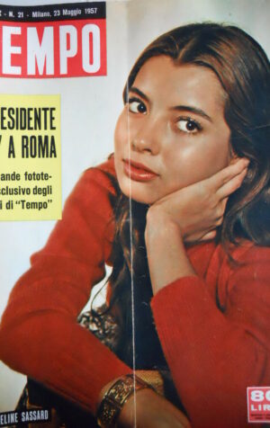 TEMPO n°21 1957 Jacqueline Sassard - Walter Audisio - Ettore Manzi  [C87]