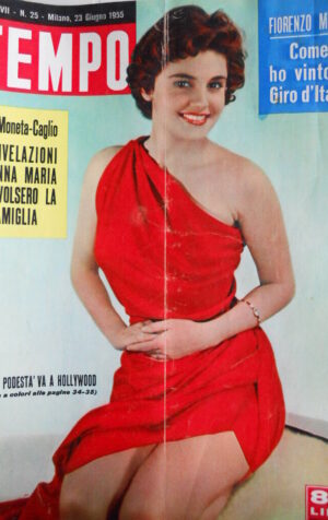 TEMPO n°25 1955 Rossana Podestà va a Hollywood - Fiorenzo Magni [C89]