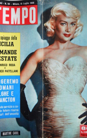 TEMPO n°29 1958 Martine Carol - Giulietta Masina - Estate Sicilia [C87]