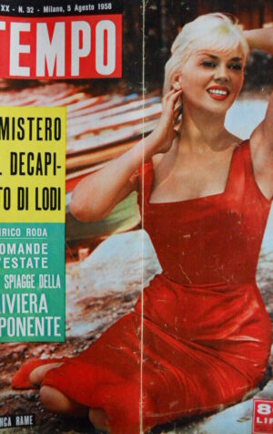 TEMPO n°32 1958 Franca Rame - il mistero del decapitato di LODI -  [C86]