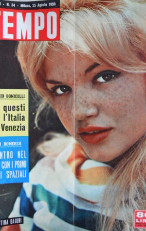 TEMPO n°34 1959 Cristina Gaioni in copertina   [C91]