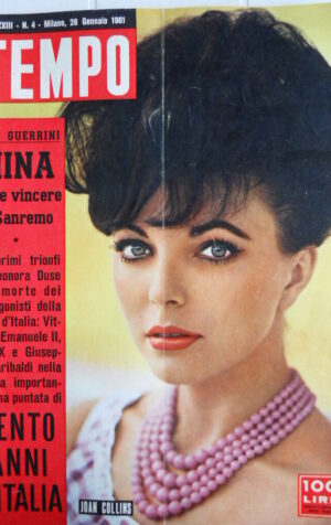 TEMPO n°4 1961 Joan Collins - Mina vuole vincere Sanremo -  [C87]