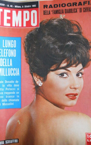 TEMPO n°40 1962 Rosanna Schiaffino - Claretta Petacci e Mussolini [C90]