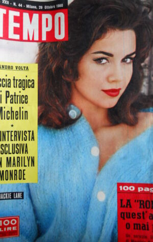 TEMPO n°44 1960 Jackie Lane - Inetrvista esclusiva con Marilyn Monroe  [C89]