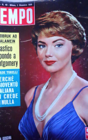 TEMPO n°49 1958 Sylva Koscina - I sicari di HITLER - Nave Leonardo Da Vinci[C91]