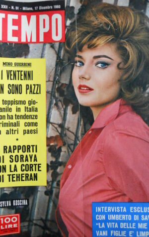 TEMPO n°51 1960 Silva Koscina - Halina Zalewska - Mina Dorelli [C90]