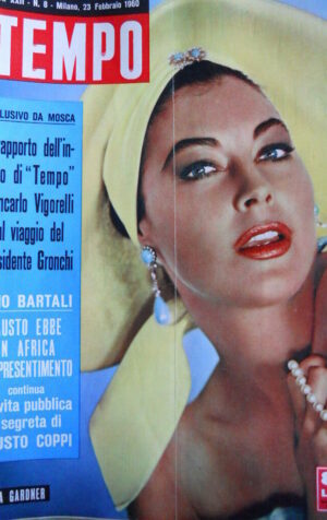 TEMPO n°8 1960 Ava Gardner - Gino Bartali racconta Fausto Coppi  [C90]