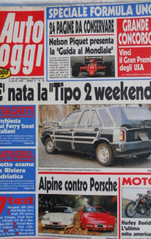 Auto OGGI n°18 1987 Speciale TEST dei Traghetti Italiani   [Q200]