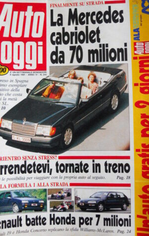 Auto OGGI n°244 1991 Audi S4 la più potente - Renault Espace Mercedes 300 [Q201]