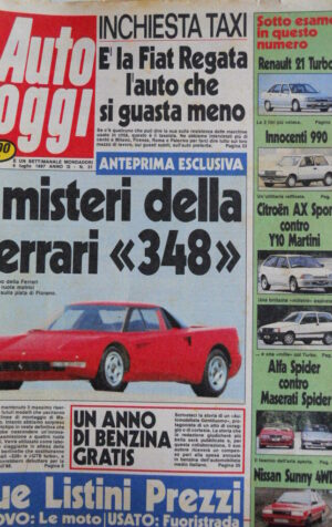 Auto OGGI n°31 1987 Alfa Spider contro Maserati Spider [Q201]