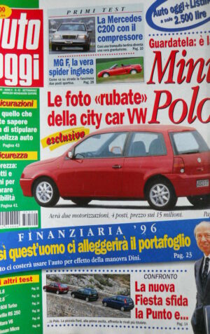 Auto Oggi n°42 1995 Spider MG F - Audi A6 1.8 2.8 - Peugeot 806 turbo  [Q202]