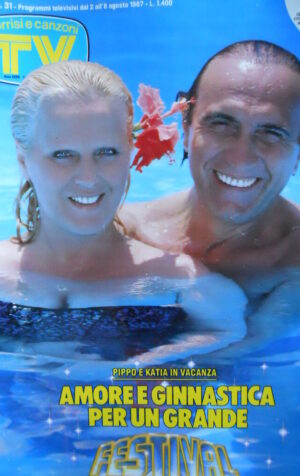 TV Sorrisi e Canzoni n°31 1987 Steven Spielberg - con figurine della TV  [C99]