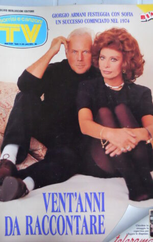 TV Sorrisi e Canzoni n°12 1994 Giorgio Armani speciale Story Loren Cardinale[D5]