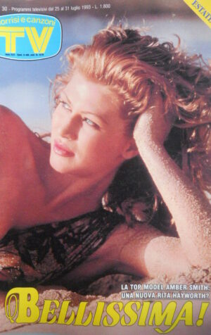TV Sorrisi e Canzoni n°30 1993 Amber Smith copertina - Gorni Kramer [C70]