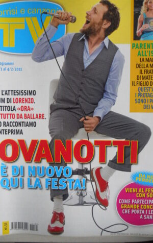 TV Sorrisi e Canzoni n°5 2011 Jovanotti cover - Vittoria Puccini Marcuzzi [M15]